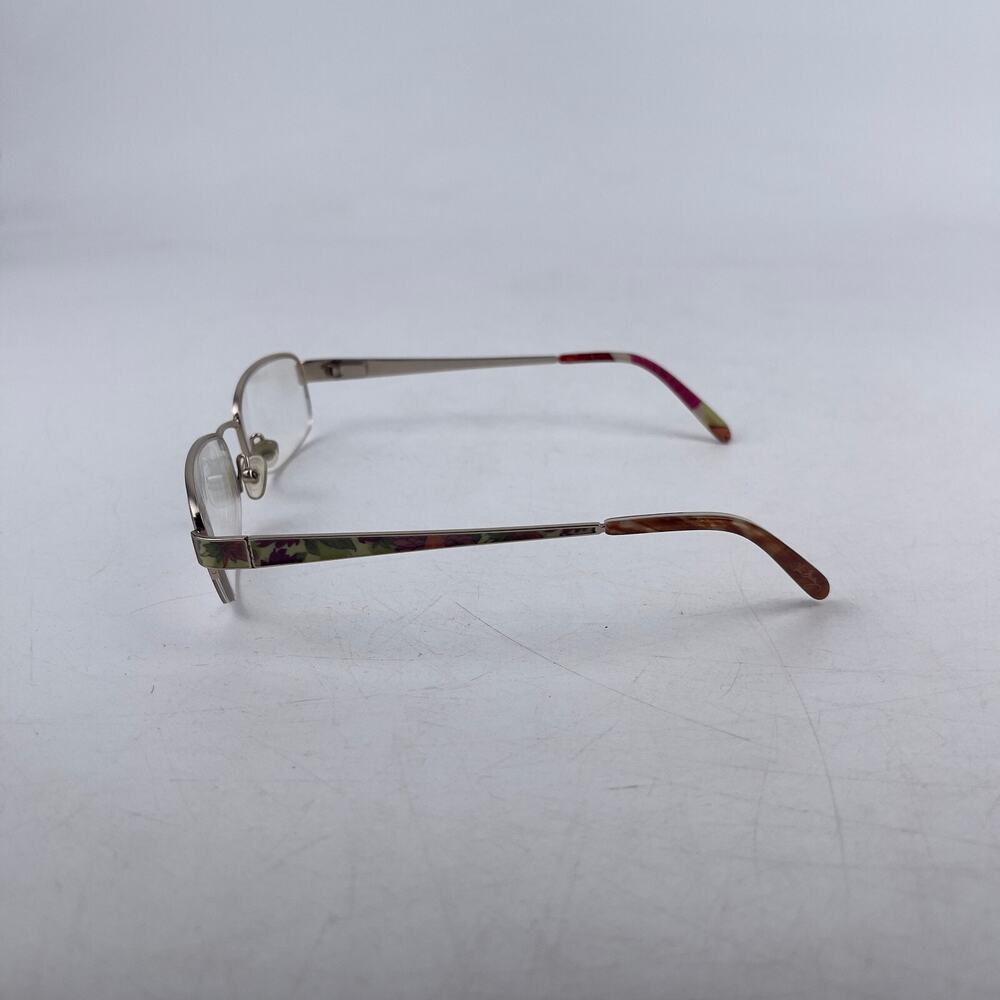Vera Bradley Women's Eyeglasses Frame Brown Camouflage‎ Half Rim 52-18-135mm - Picture 3 of 13